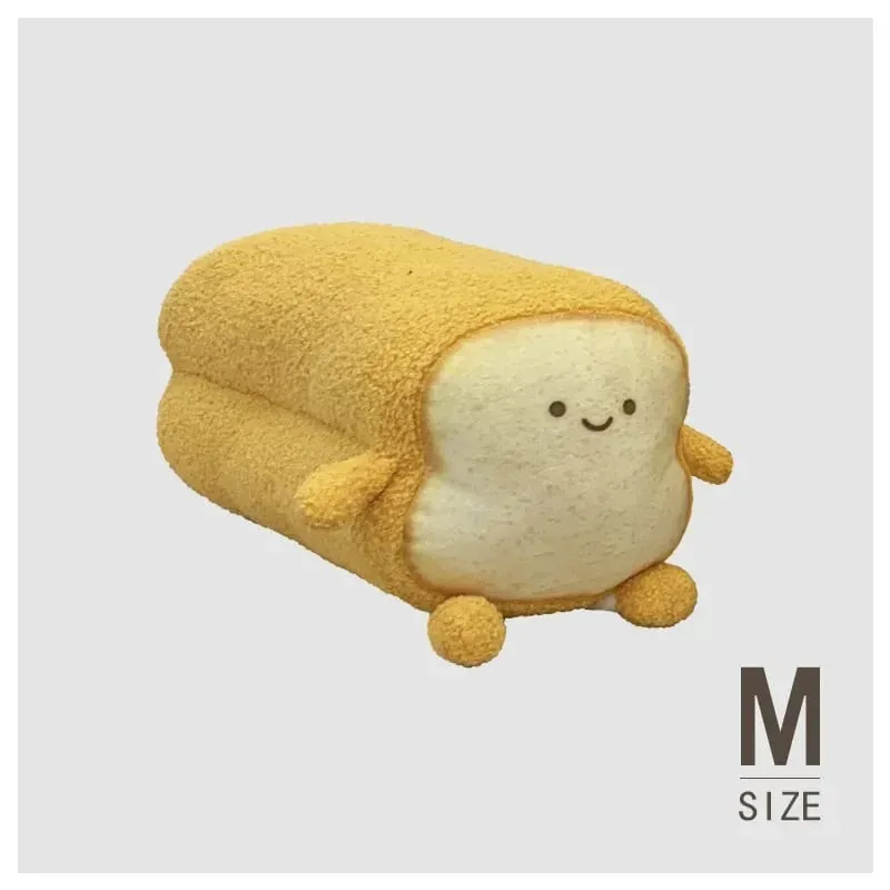 NEW Happy Sad Toast Plush Toy Sleeping Baby Stuffed Pillow Sofa Back Cushion Children Baby Birthday Present Gift Home Decor