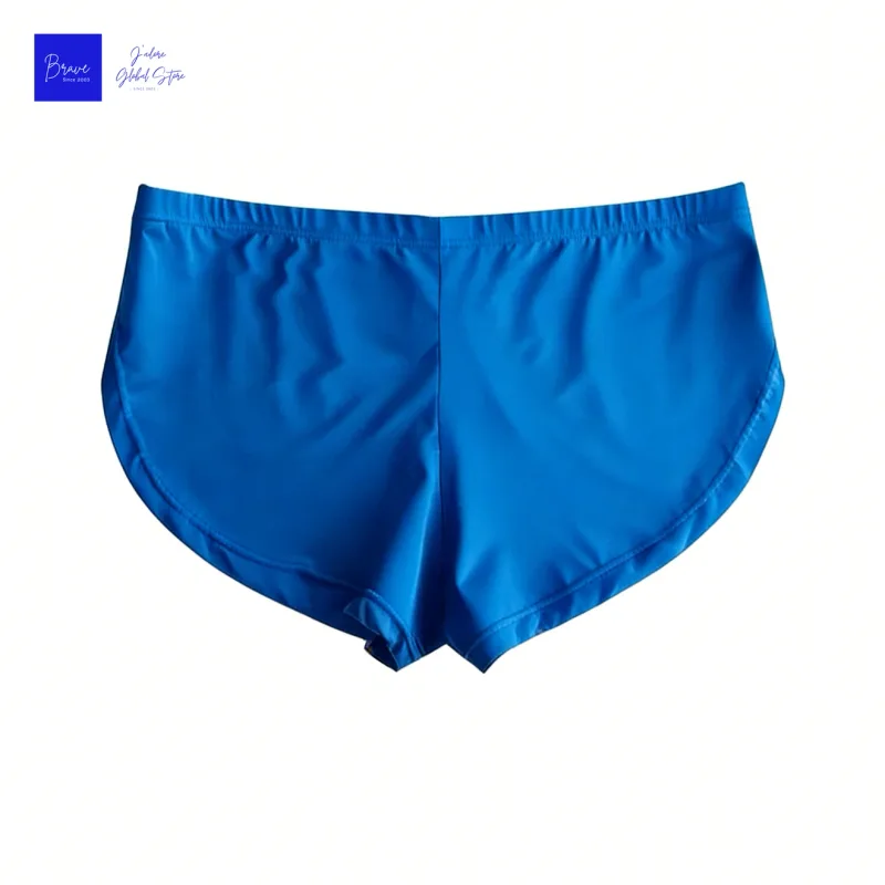 Men Galaxy Smoke Print Split Hem Ice Silk Trunks Low Rise Quick Dry Slim Lounge Shorts Lightweight Breathable Underwear for Gym