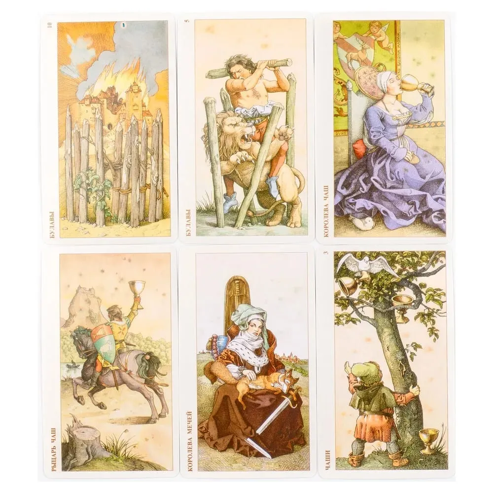 78pcs ТАРО ДЮРЕРА Tarot Durera card Family Party Entertainment Board Games Witch Divination Game Oracle Decks