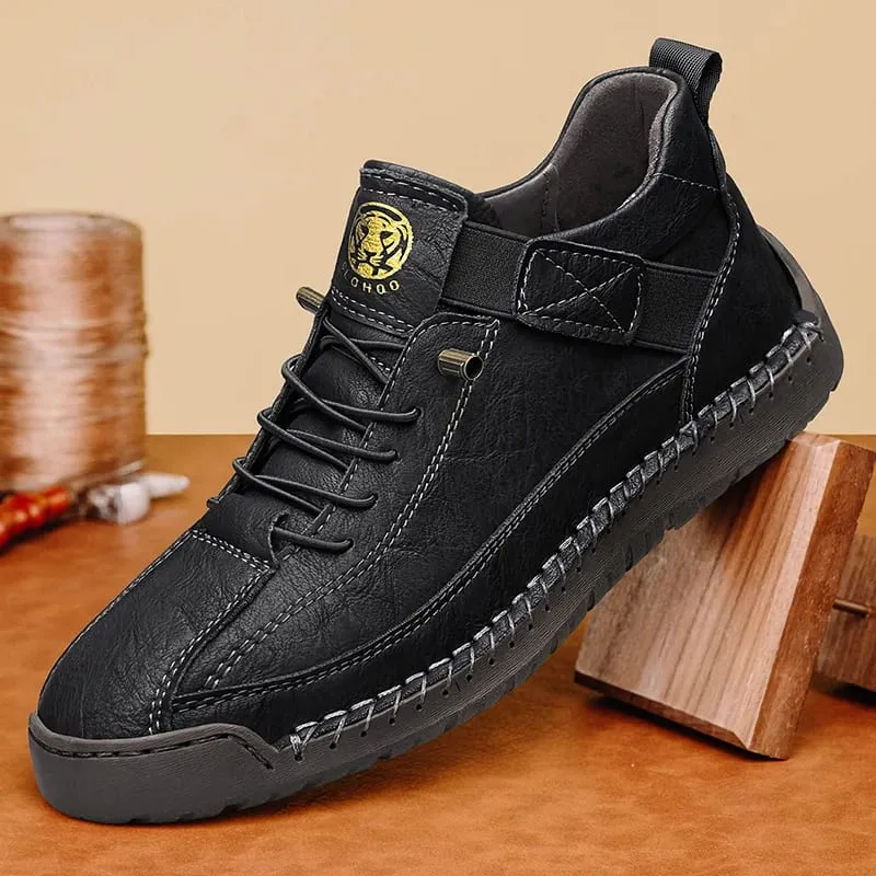 Handmade Men's High-Top Sport Casual Boots Breathable Outdoor Wear with Extended Size Options Classic Ankle Boots — image 1
