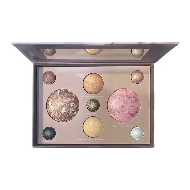 Tuscan Dreams Holiday Baked Starter Kit (4PC)-- Full Face Makeup Palette Foundation with Limited Edition Brushes