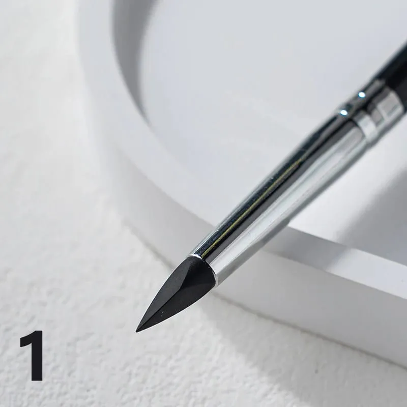 【Black Silicone Eyeliner Brush Multi-purpose Eyebrow Lipstick Brushes Easy To Use Nail Painting Pen Eyes Shaping Makeup】