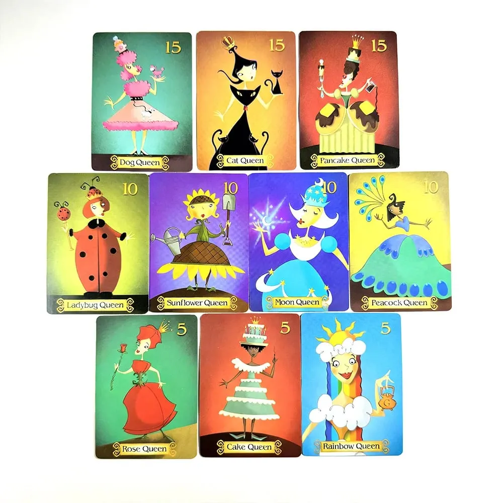 The Sleeping Queens Card Game Fuld engelsk version Familiebrætspil 2-5 spillere Strategikortspil til voksne Festgaver — image 4