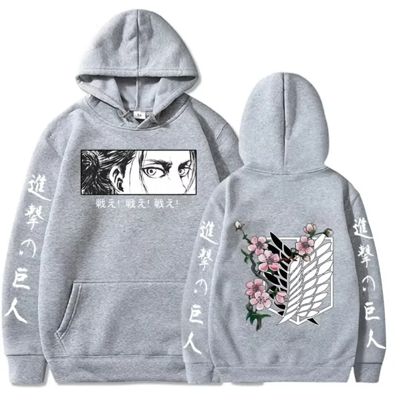 New Attack Giant Large Hoodie Levi Graphic Hoodie Men's and Women's Clothing Autumn Warm Hoodie Street Top