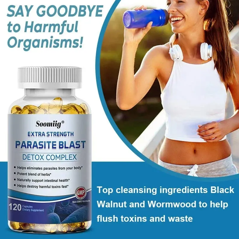 Super Parasite Removal Detoxification Complex 1475 Mg Quickly Eliminates Parasites Intestinal Health Relieves Indigestion