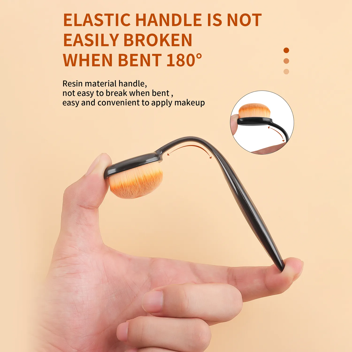 2PCS Toothbrush Shape Foundation Brushes With Caps Multifunctional Soft Brush For Liquid Cream Powder Makeup