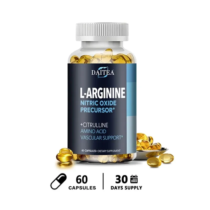 อาหารเสริม Daitea L-Arginine - เพื่อความแข็งแรงของพลังงานและการสนับสนุนความอดทนในระหว่างออกกำลังกาย | มวลกล้ามเนื้อที่ไม่ใช่จีเอ็มโอ — image 10