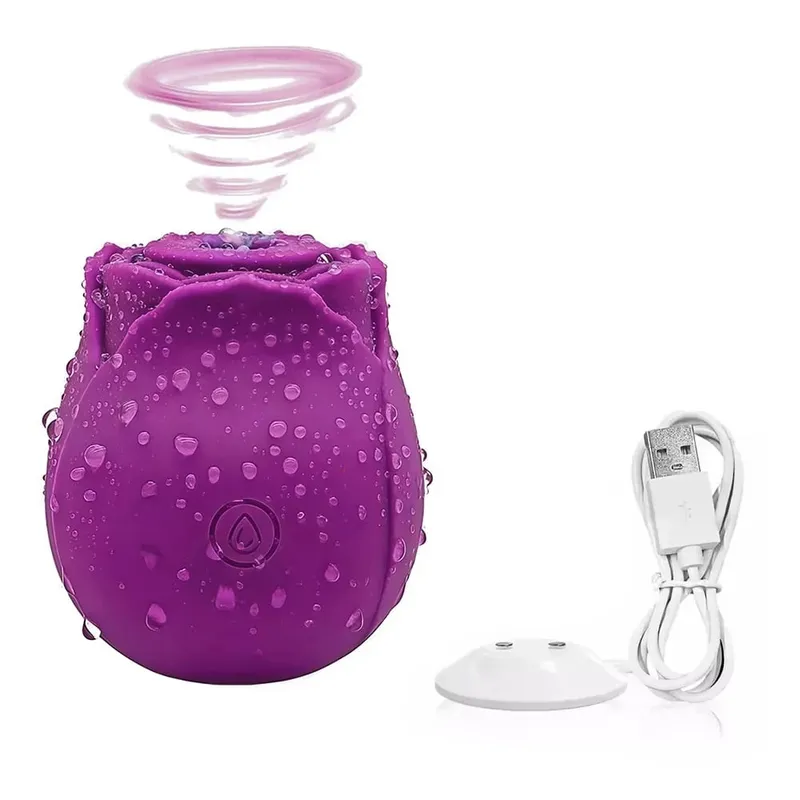 New Sucking Vibrator Rose Sex Toy 10 Irresistible Modes Clitoral Sucker Nipple Stimulation Toy Female Vibrator Couple Sex Toy