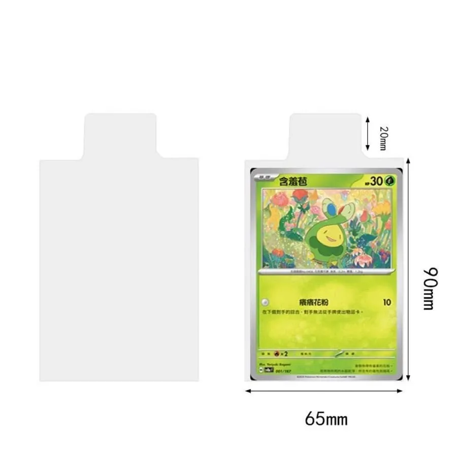 65*90mm 100pcs Bulge Games Card Sleeves For Pokemon Cards Transparent Playing Protector Trading Folder Case Holder Kids Toy Gift