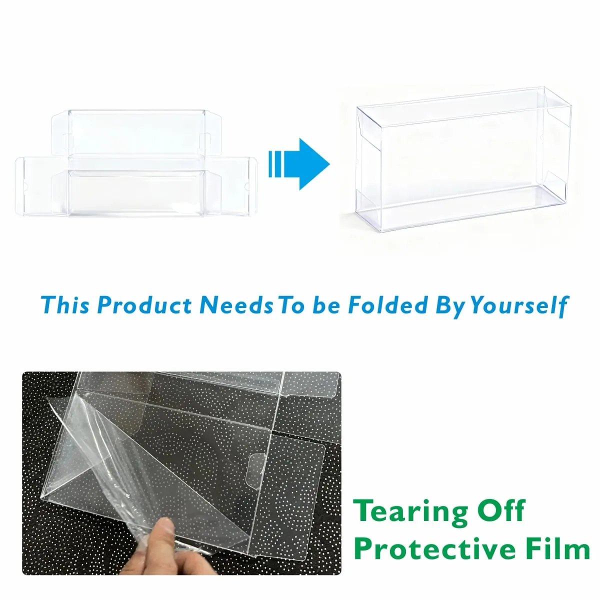 2PCS Clear Plastic Protector Case Super Thick 0.7mm For Mega Charizard EX UPC / 151UPC Box — image 3