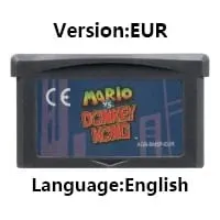 GBA Video Game Cartridge Console Card dDonkey Kong Mario Wario Series Kart Party for GBASP