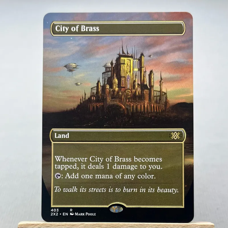 AFR 2X2 KHM HOLO9-002 Tcg Proxy Cards Smothering Tithe Bloom Tender City of Brass Damnation City of Brass City of Brass