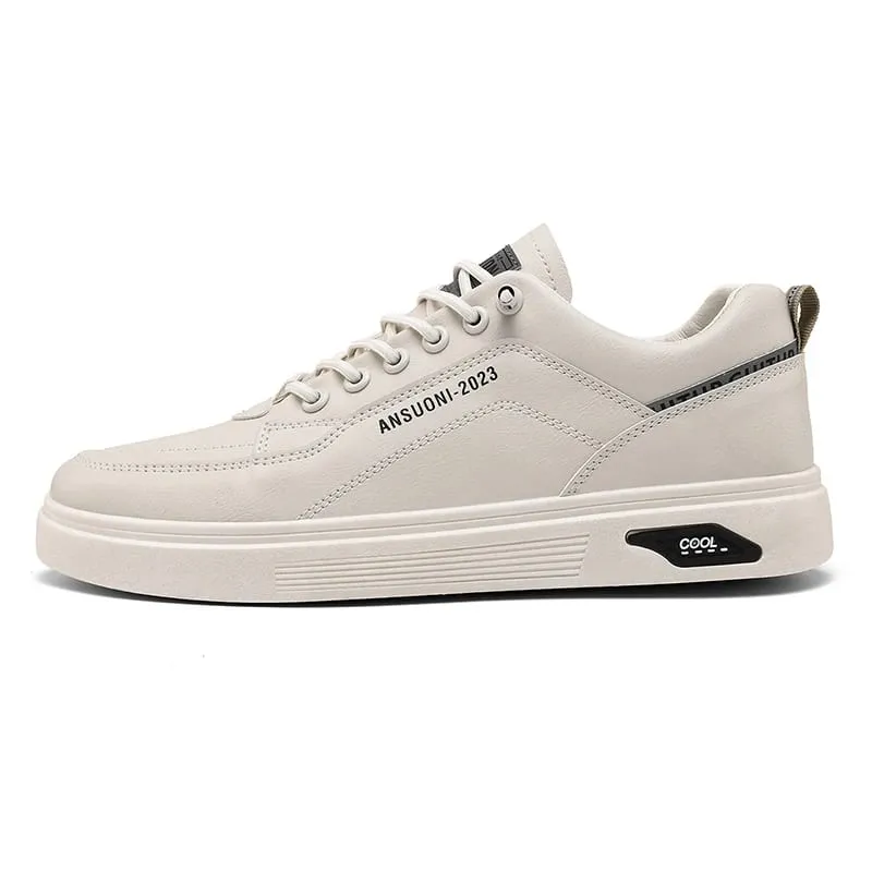 White Shoes Outdoors Leisure Sneakers Breathable Walking Shoes Flat Shoes Chaussure Homme Men's Casual Skateboarding Shoes