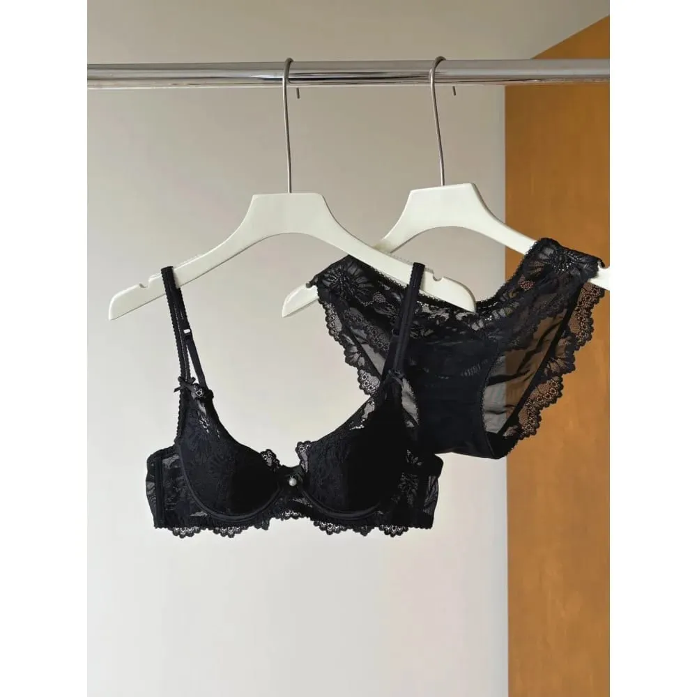 Soutien-gorge en dentelle violette pour femmes, broderie française Sexy, à armatures douces, minimiseur, Push Up, Anti-affaissement, Lingerie, brassière 32 à 38 — image 3