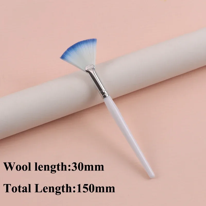 Praktikal na Facial Brushes Fan Makeup Brushes Portable Mask Brush Mga Cosmetic Tool para sa Babae Flexible Facial Soft Mask Applicator — image 18