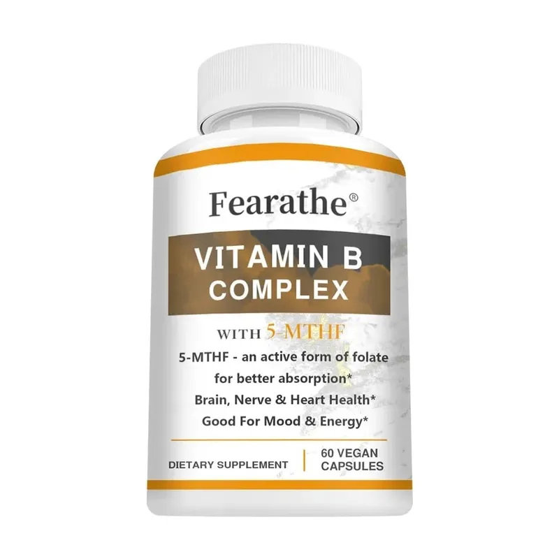 Vitamin B Complex Supplements (B12 B1 B2 B3 B5 B6 B9 Folic Acid &Biotin) Immune Brain & Energy Support — image 8