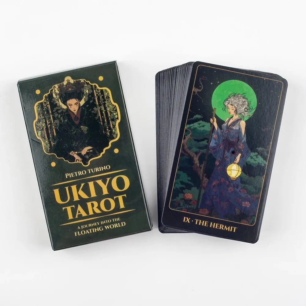 Ukiyo Tarot Cards 78Pcs Leisure Entertainment Game Card Family Gathering Divination Deck Board Playing Games 10.3*6CM
