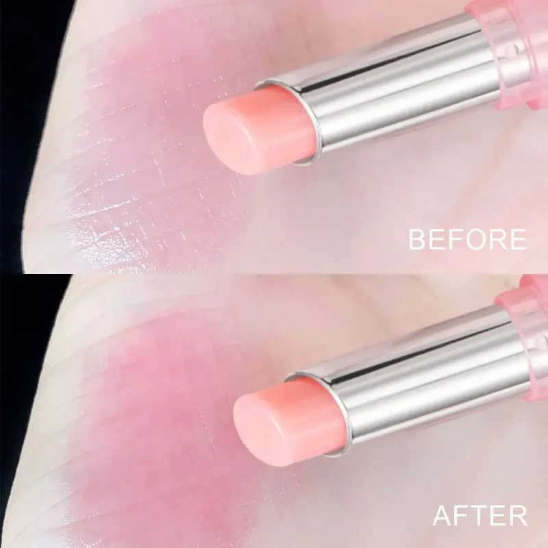 Baume à lèvres couleur hydratant brillant imperméable longue durée baume à lèvres rose avec effet brillant adapté à tous les types de peau apaisant a