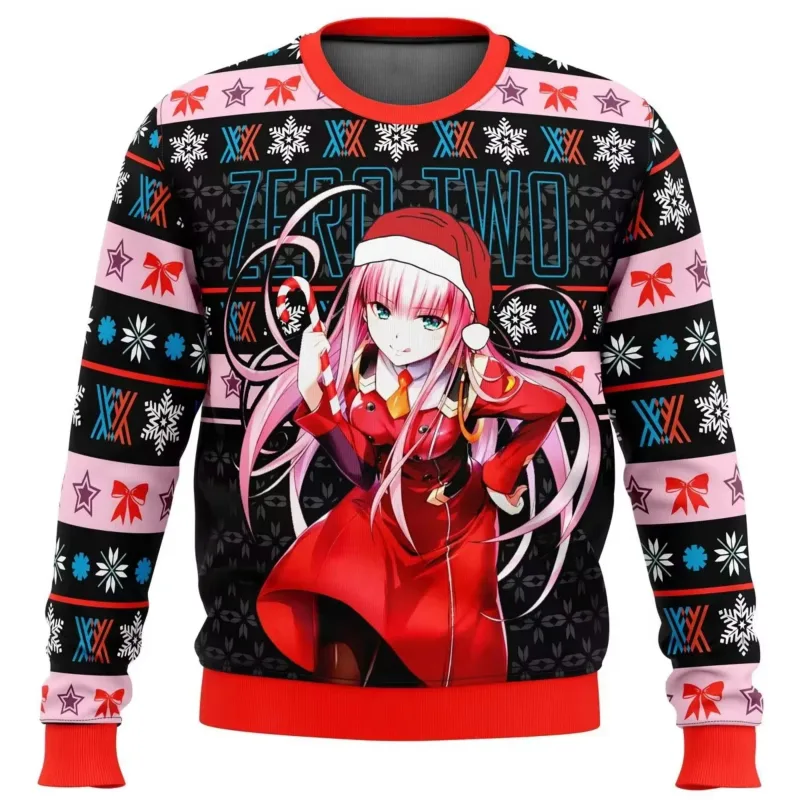 Anime One Piece Luffy Christmas Ugly Sweater 3D Sweatshirt Tops Autumn Winter Cosplay Santa Claus Pullover Sweaters Gift — image 11