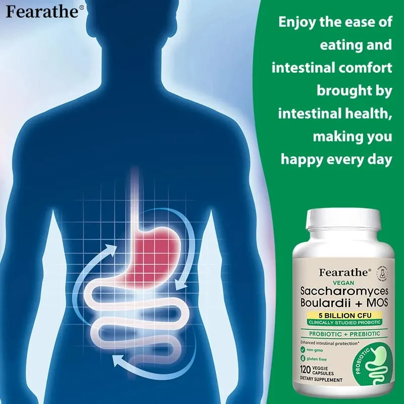 Saccharomyces Boulardii Probiotics Capsules for Women & Men Promote Intestinal Gut Immune & Digestive Health Non-GMO — image 6