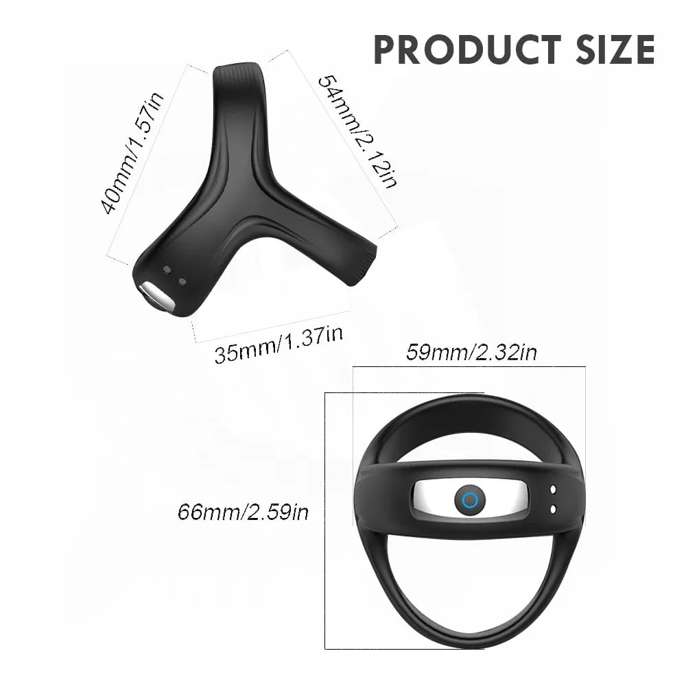 Powerful Vibrator Cock Ring for Men Delay Ejaculation Penis Ring Sex Toys Lock Penisring Cockring Adult Male Sex Supplies 18+