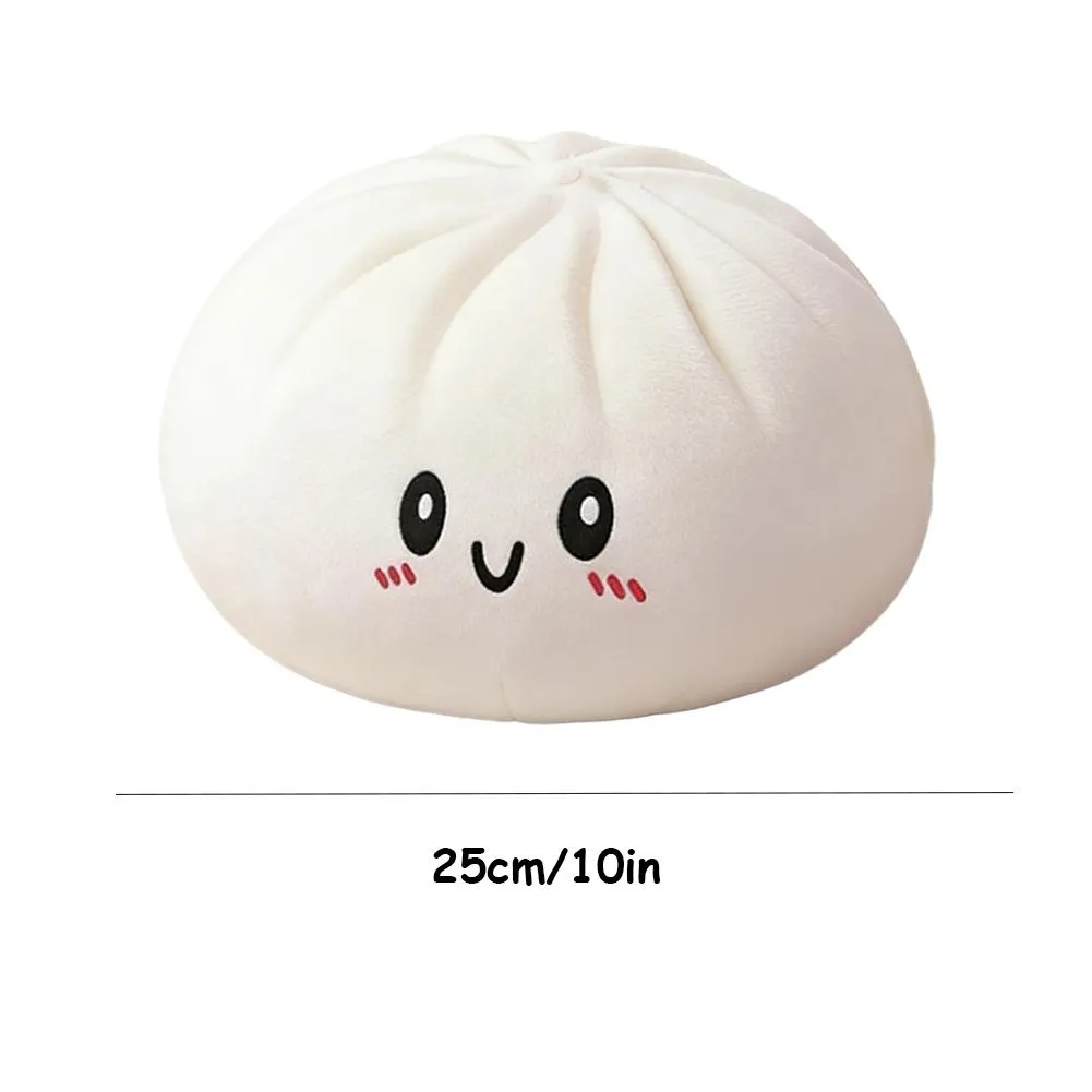 Large Dumpling Squishy Plush Toy Soft PET Stuffed Hug Pillow Adorable Steamer Design Home Decoration Stress Relief Toy for Kids