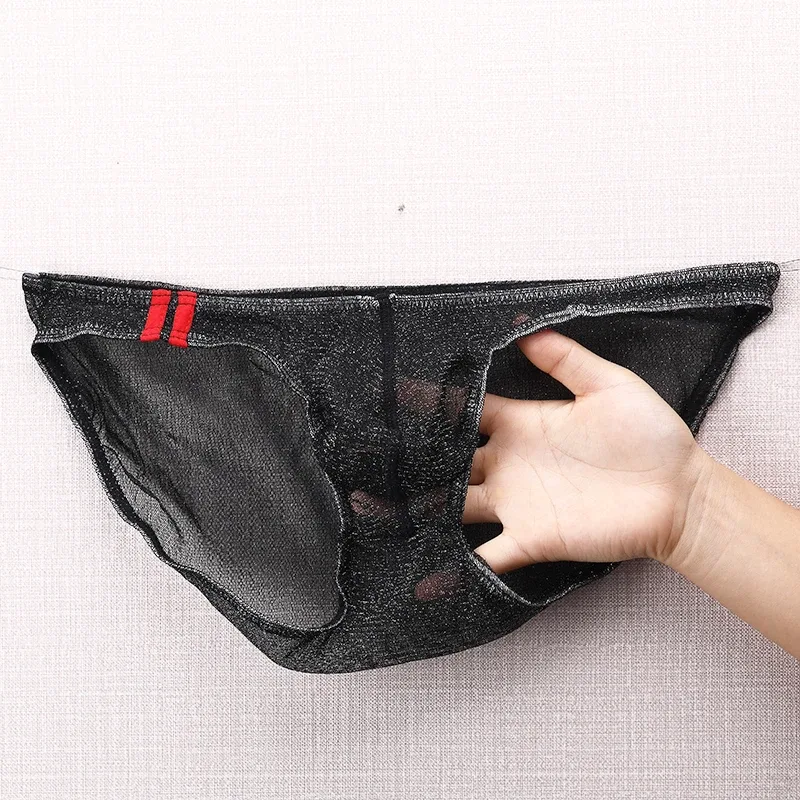 Panlalaking Underwear Brief na Ultra Manipis Low Rise Mesh Breathable Panty