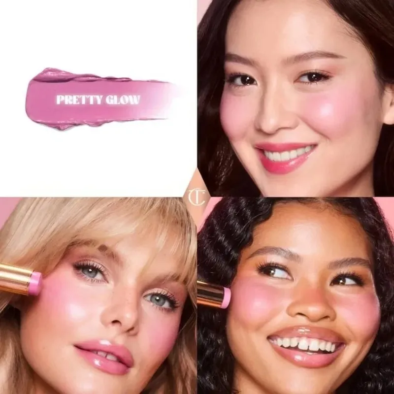 Charlotte Tilbury beállító púder kompakt szájfényes alapozó kéttónusú pirosító szemhéjpúder paletta könnyű, finom, hosszan tartó