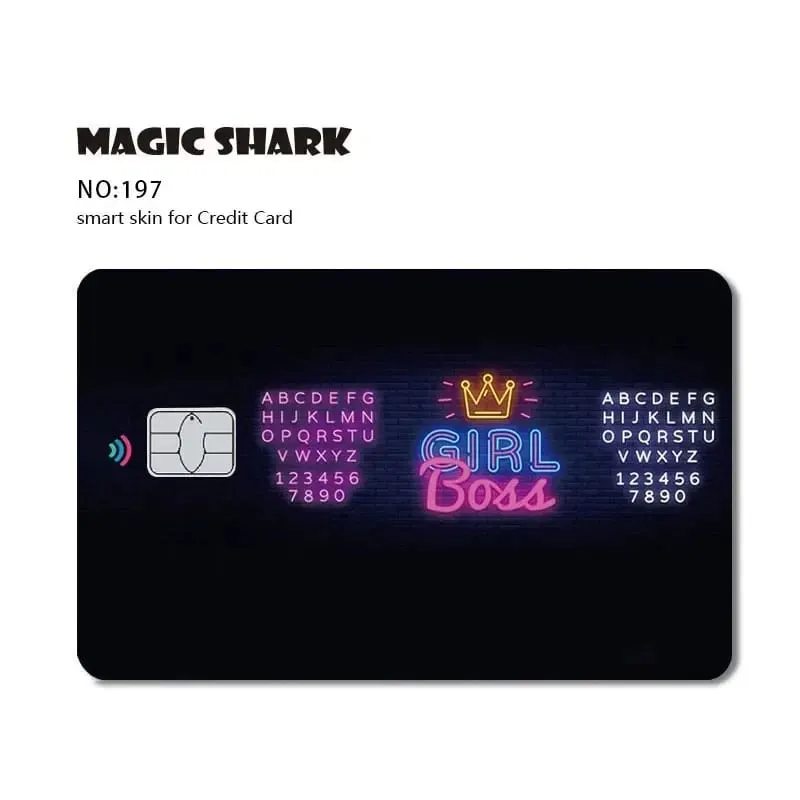 Magic Shark Meme Poke Dog Matte PVC Shockproof Sticker Film Skin Cover for Debit Credit Bank Card No Fade — image 15