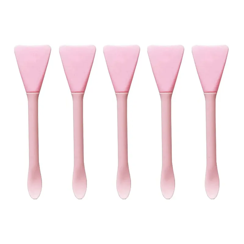 5pcs Berus Topeng Muka Silikon Aplikator Spatula Solekan Penjagaan Kulit Spatula Losyen Krim Muka Aplikator Alat Solekan Spa