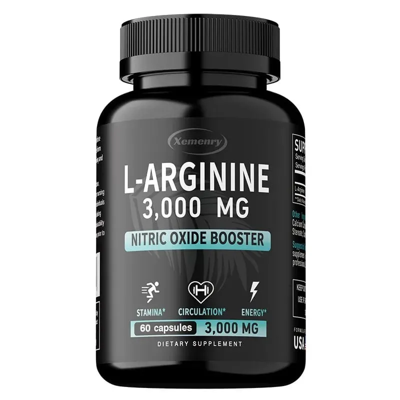 L-Arginina 3000 mg - Wspomaga wzrost mięśni Funkcja naczyń Zwiększa energię Poprawia wytrzymałość i wspomaga krążenie krwi — image 8