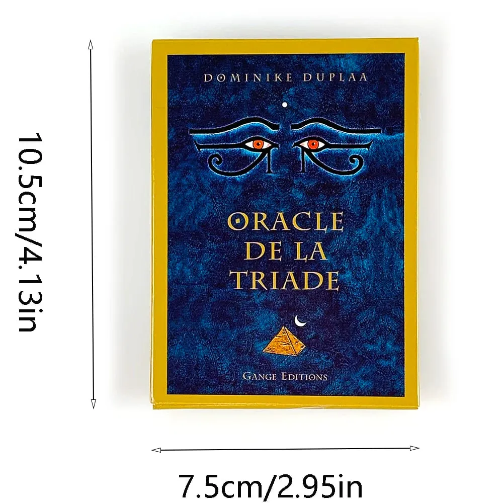 Oracle De La Triade Oracle Cards French Version Cards Game Spiritual Divination Oracle Cards With Guidebook for Beginners