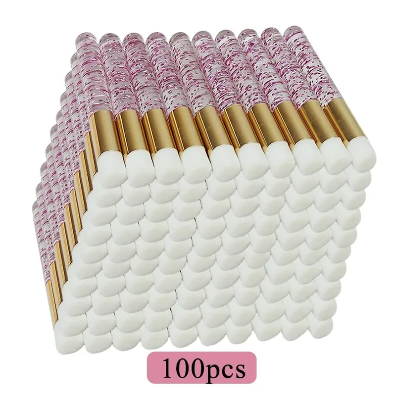 50/100pcs Eyelash Cleaning Brushes for Eyelash Extensions Glitter Lash Shampoo Brushes Nose Pore Cleansing Makeup Tools
