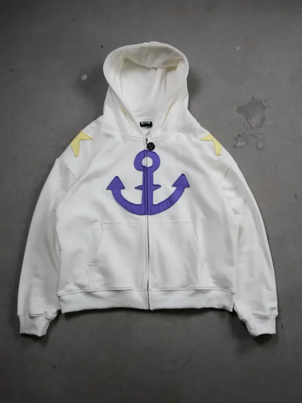 Harajuku Horror Face Hoodies Oversized Mens Womens Zipper Hoodie Hip Hop Couples Unisex Y2k Street Sweatshirt
