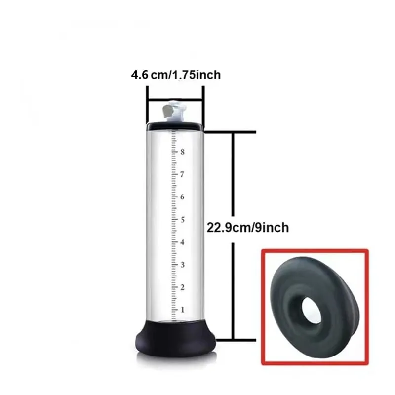 Manual Penis Pump Acrylic Penis Enlarger Sex Toy For Men Vacuum Pump Male Masturbation Penis Extender Trainer Adults Sex Product