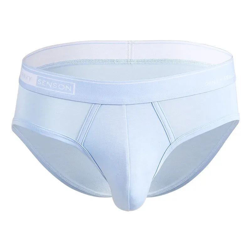 Pantaloni a triangolo da uomo modali nuovi sexy e traspiranti di grandi dimensioni mutande a vita media tinta unita per slip da uomo — image 6