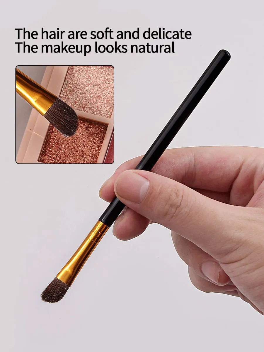 30PCS Portable Small Horsehair Eyeshadow Brush Set Soft Bristle High-Gloss Brush Smudging Brush Beginner Makeup Brush — image 4