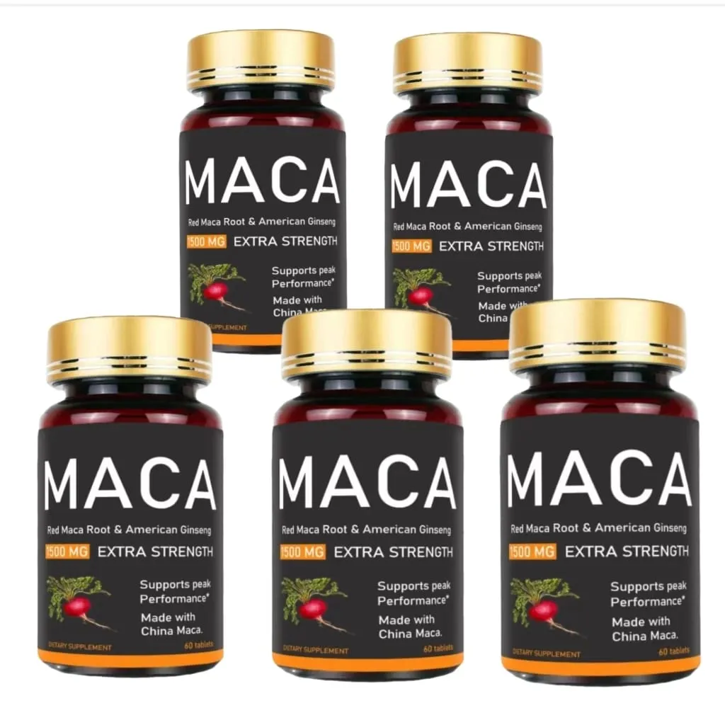 Original Ashwagandha Ginseng& Maca Tablets Male Supplement Immunity Capsules for Men