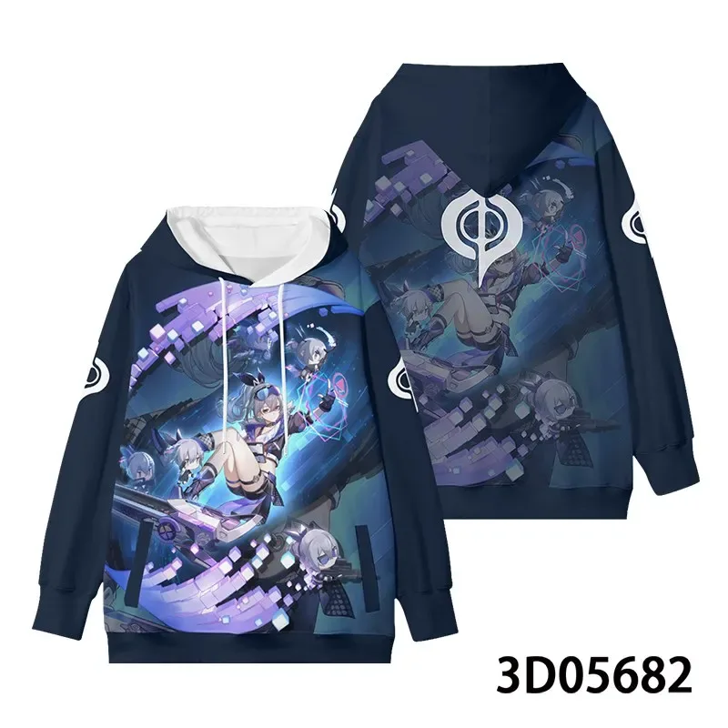 New Game Honkai: Star Rail All Role Playing Hoodies 3D Print Anime Sweatshirt Oversized Men Women Long Sleeve Tracksuit Pullover