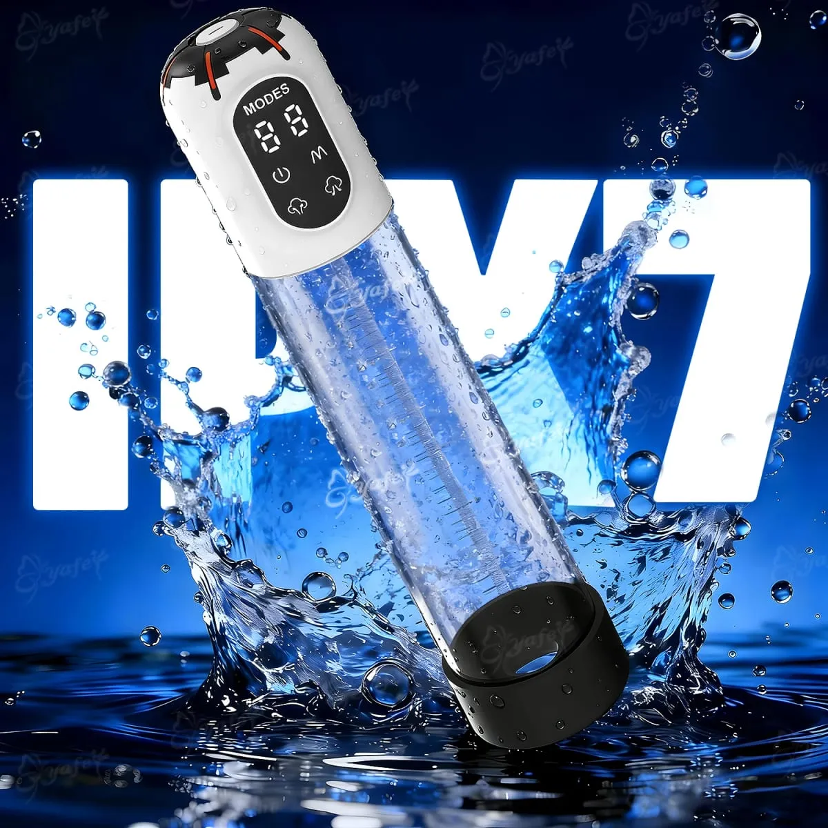 IPX7 Waterproof Electric Penis Pump Male Masturbation Massager Vacuum Suction Delay Ejaculation Trainer Sex Toy For Man