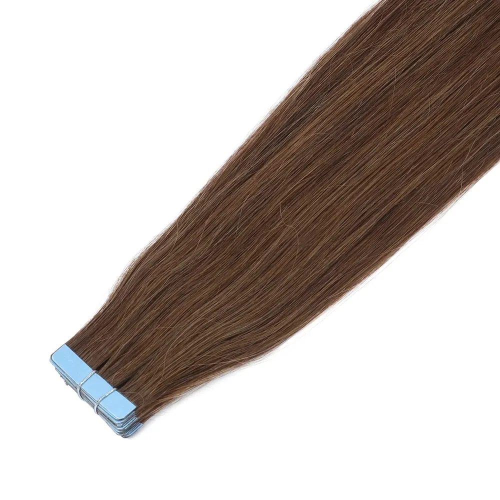 20pcs Seamless Tape in Hair Extensions Human Hair Straight Glue in Extensions Remy Human Hair Extensions 30g/pack 12-22inch