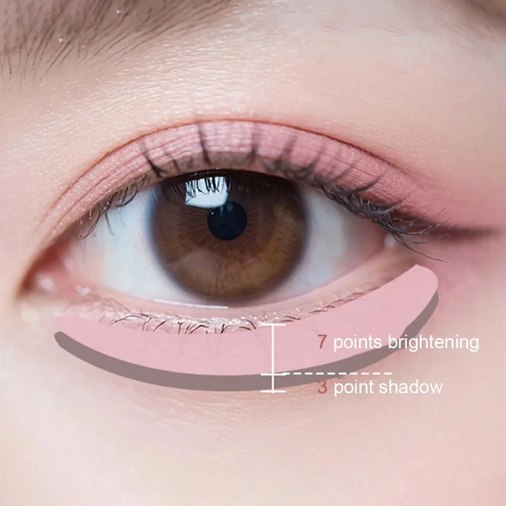 Double-headed Silkworm Eyeliner Pen Creamy Smooth Blendable Lying Silkworm Pencil Under Eye Highlight Contouring Pen With Brush