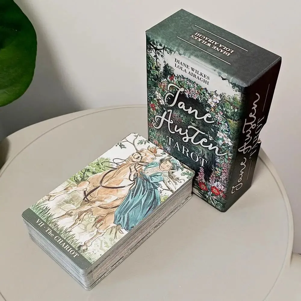 12*7cm Jane Austen Tarot in Rigid Box - A Regency Romance Divination Deck for Literature Lovers 78-Card Deck