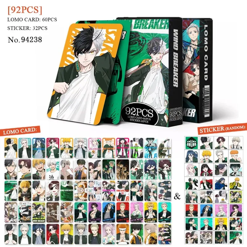 Anime Attack on Titan‌ Lomo Card Pohlednice Hračka Haikyuu Lékárnické deníky Honkai Star Rail Collection Karty s nálepkami Dárek