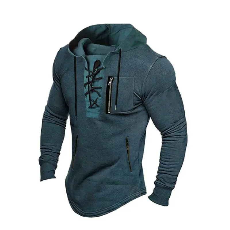 Solid Sweatshirts Men Hoodie Mens Sweatshirt Couples Hoodies Fashion Zipper Hoodie Men's Long Sleeve Hooded Jogger Streetwear