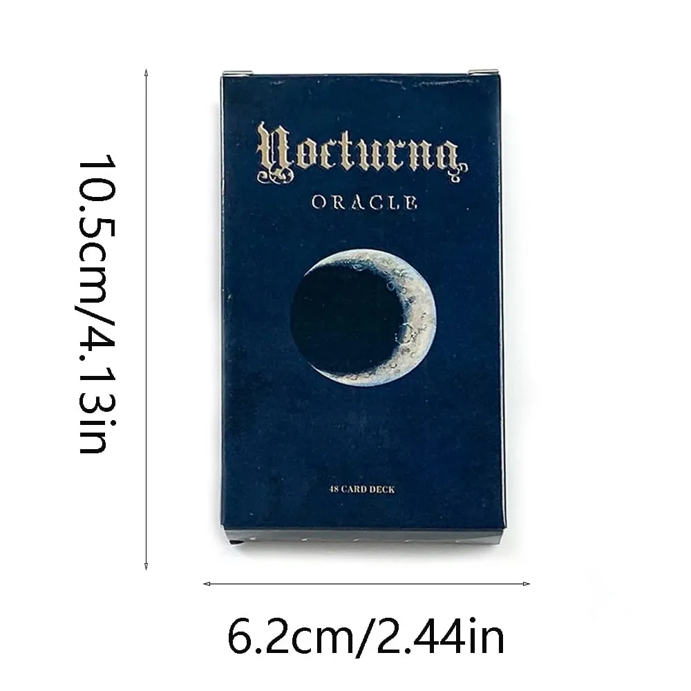 New Nocturna Oracle Deck A 48 Pcs Oracle Cards Mystical Artwork Durable & Portable Perfect For Spiritual Guidance & Collectors