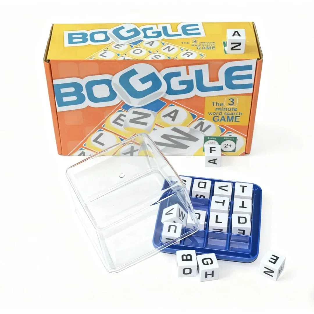 "Boggle: the Fast-Paced 3-Minute Word Search Dice Game" Word Spelling Game Dice Spelling Game Letter Puzzle Interactive Board Game Ideal for Parties Perfect as a Holiday Gift. — image 1