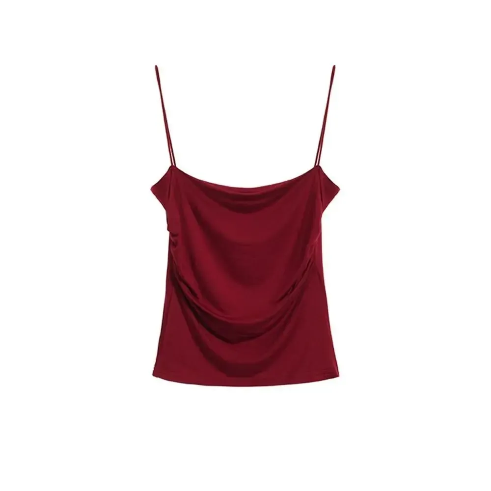 Square Collar Women's Vest with Breast Pads Free Size Beautiful Back Underwear Anti-light Fixed Cup Slim Back Slim Sling Summer — image 10