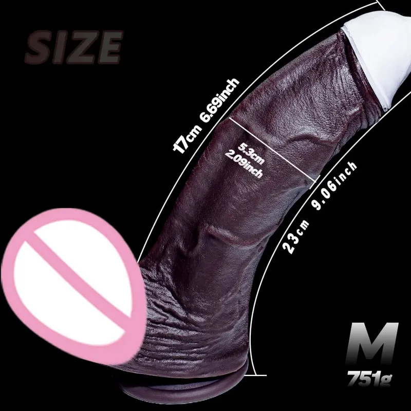 Vagina Massager Huge Realistic Dildo Fantasy Long Penis Big Dick Suction Cup Dildos Giant Anal Plug Sex Toys For Women Men