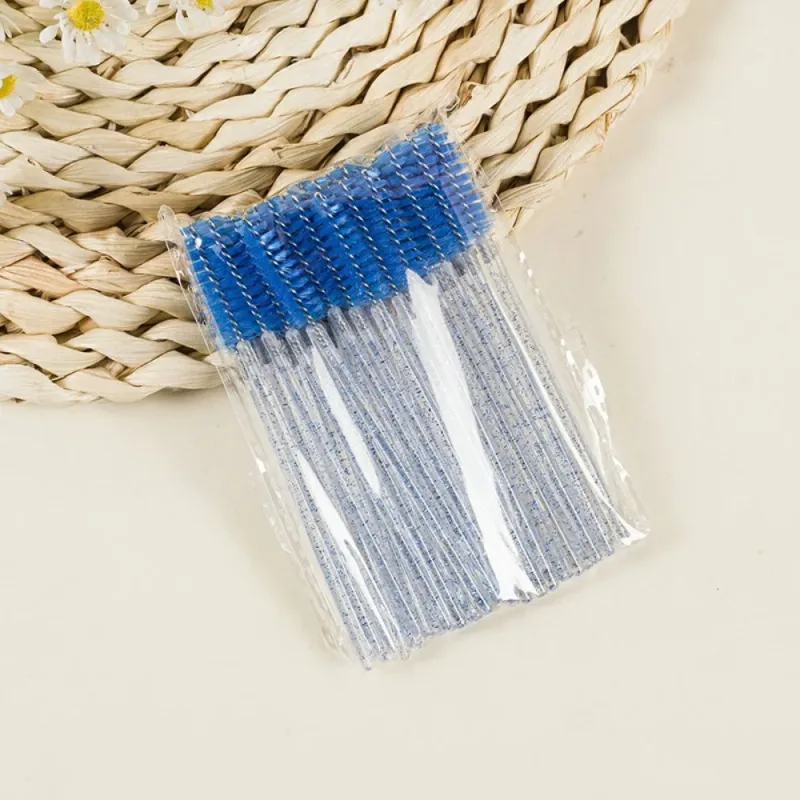 50-100PCS Crystal Eyelash Brush Combs Professional Eye Lash Extension Mascara Wands Makeup Beauty Tool for Eyelashes — image 8